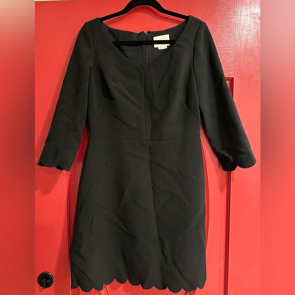 Kate Spade Classic Black Long Sleeve Dress